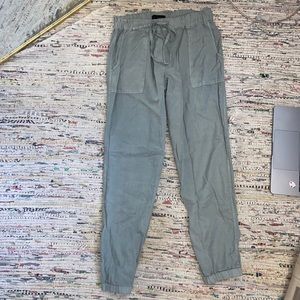 Sanctuary Drawstring Waist Tencel Joggers in Grey Blue size small